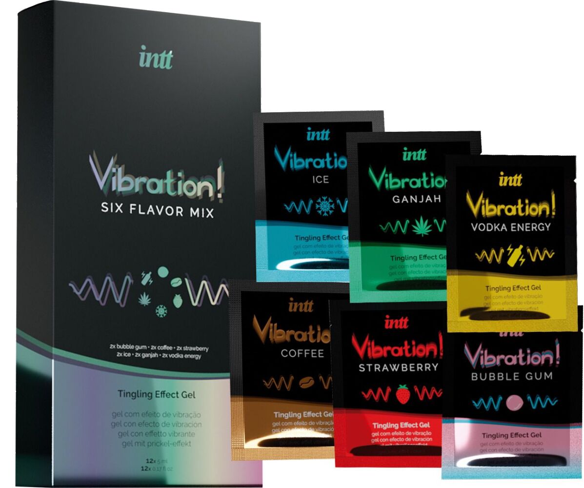 Набір пробників рідкого вібратора Intt Vibration: Шість смаків для нових відчуттів