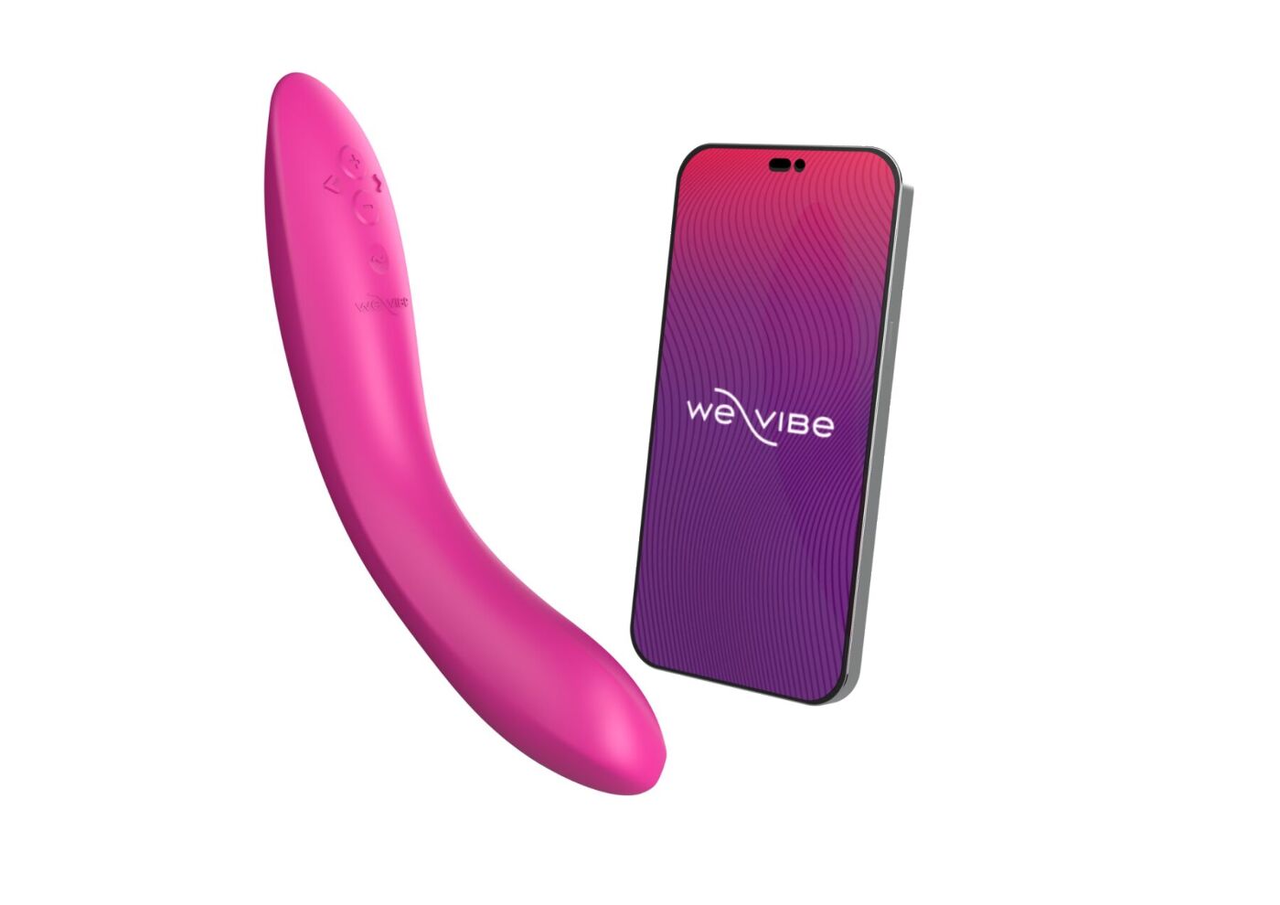Смарт-вібромасажер We-Vibe Rave 2 Twisted Pleasure Pink, для точки G та входу в піхву, 2 мотори