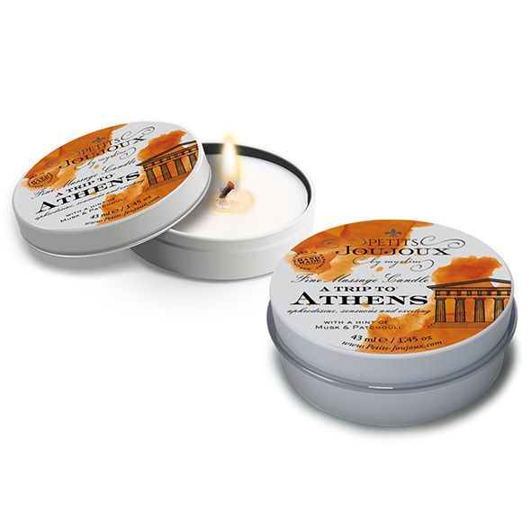 Масажна свічка Petits Joujoux - Athens: Дотик Афродизіаків з Мускусом і Пачулі