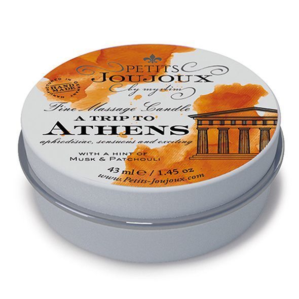 Масажна свічка Petits Joujoux - Athens: Дотик Афродизіаків з Мускусом і Пачулі