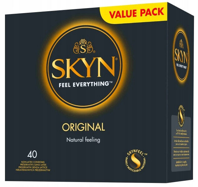 SKYN Original – безлатексні гіпоалергенні презервативи з поліізопрену (40 шт)