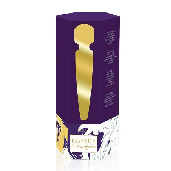 Вібромасажер Rianne S: Bella Mini Wand Purple, подарункове паковання