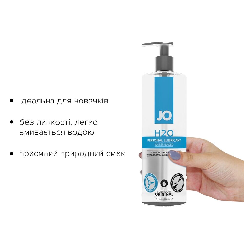 Лубрикант на водній основі System JO H2O ORIGINAL, Обʼєм - 480мл
