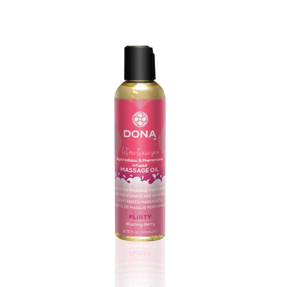 Масажна олія DONA FLIRTY: Чуттєвість у кожній краплі з афродизіаками