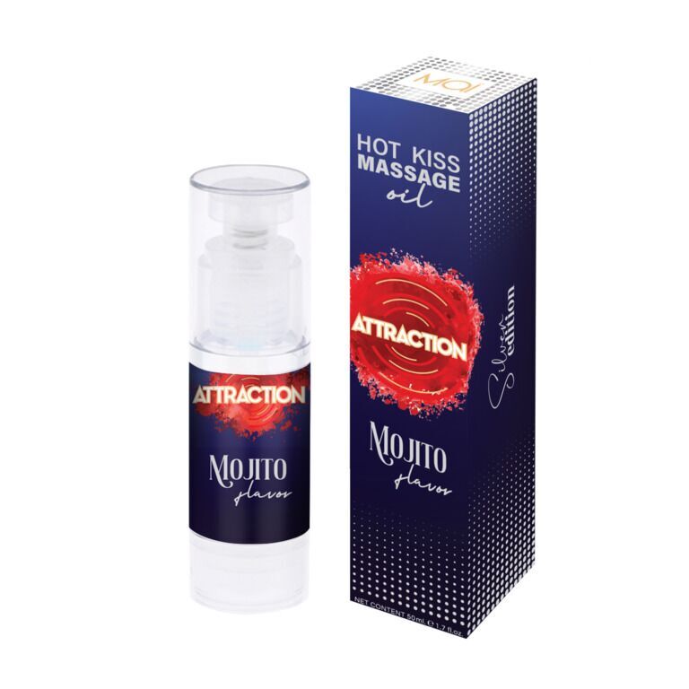 Їстівна масажна олія MAI Attraction Mojito Hot Kiss: Смакуйте Пристрасть