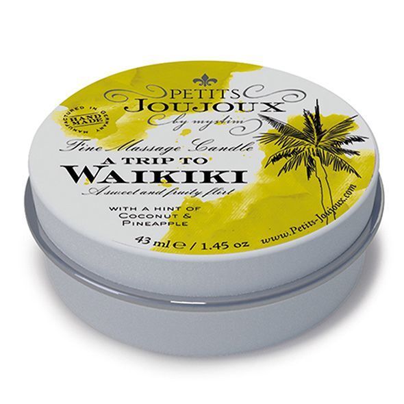Масажна свічка Petits Joujoux - Waikiki Beach: Кокос та Ананас для Неперевершених Моментів