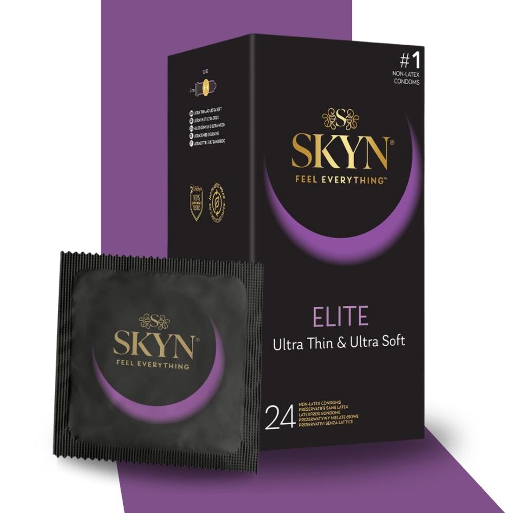 SKYN Elite – ультратонкі безлатексні гіпоалергенні презервативи з поліізопрену (24 шт)