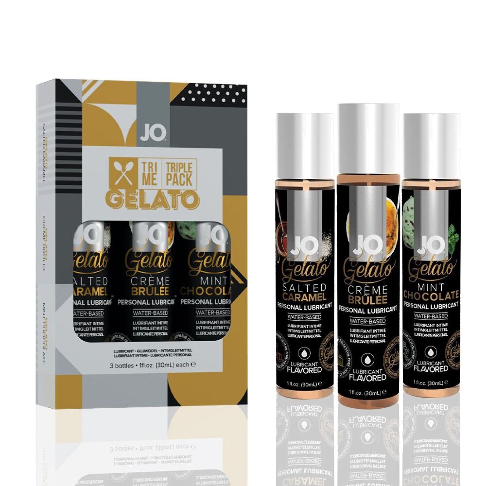 Набір System JO Tri-Me Triple Pack, Смак - Десертний (Gelato)