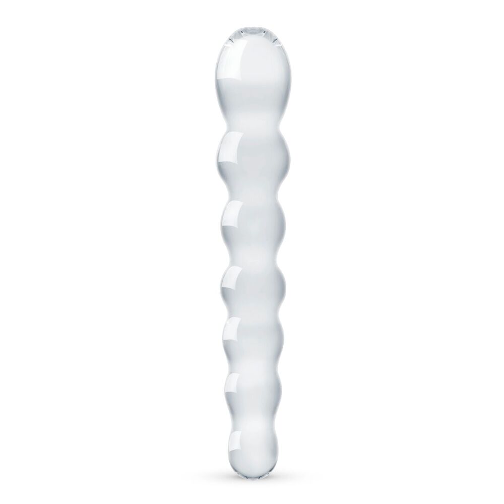 Скляний дилдо у вигляді намистин Gildo Glass Dildo No. 19