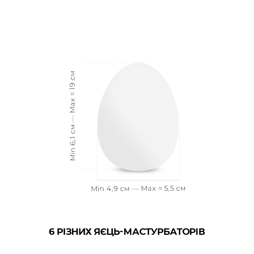 Набір мастурбаторів-яєць Tenga Egg New Standard Pack (6 яєць)