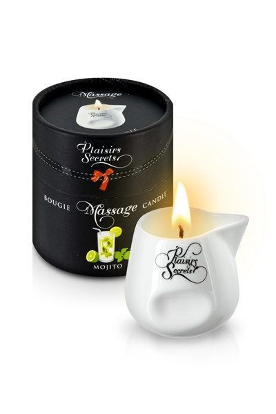 Масажна свічка Plaisirs Secrets Vanilla: Дотик Ніжності у Керамічному Посуді