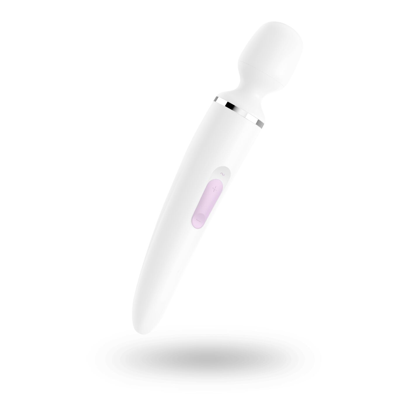 Вібромасажер Satisfyer Wand-er Woman (White/Chrome), водонепроникний, потужний, розмір XXL