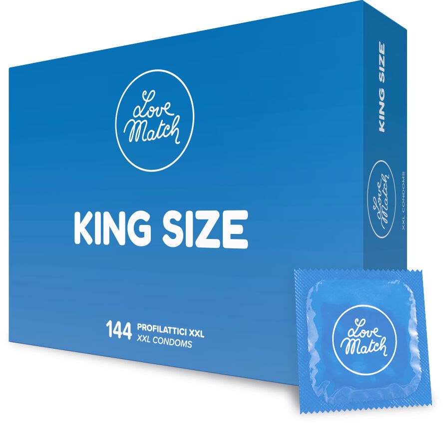 Love Match King Size – презерватив дуже великого розміру для максимального комфорту (1 шт)