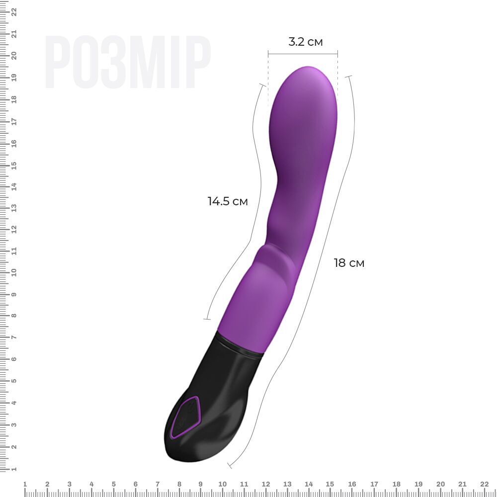 Вібромасажер Adrien Lastic Nyx, стимуляція точки G і входа у піхву