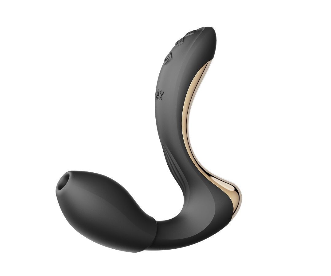 Вібромасажер-пульсатор з вакуумною насадкою Zalo – Talis G-Spot PulseWave Vibrator Obsidian Black