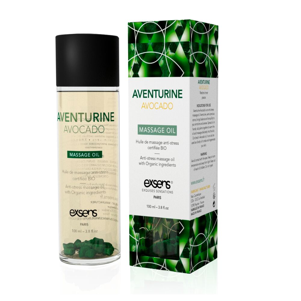 Масажна олія EXSENS Aventurine Avocado: Антистрес для Вашого Тіла