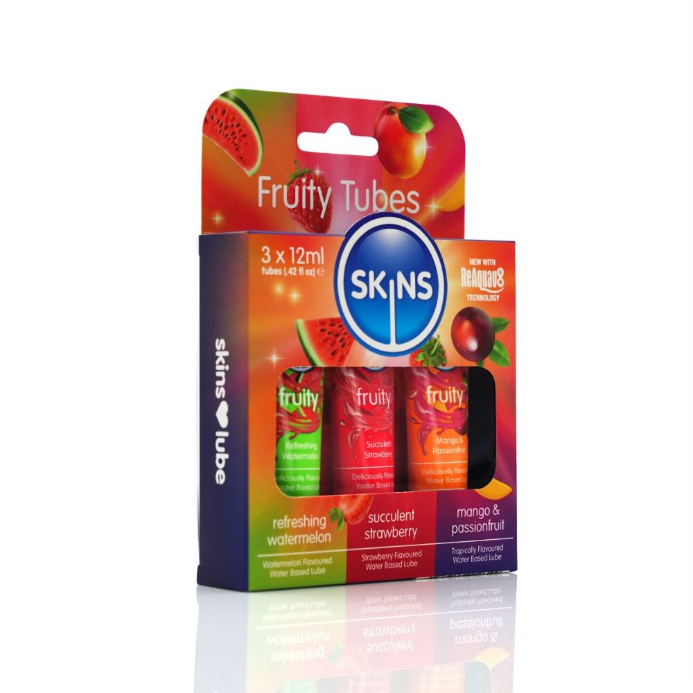 Набір лубрикантів Skins 12ml Sampler Tubes - Fruity 3шт.