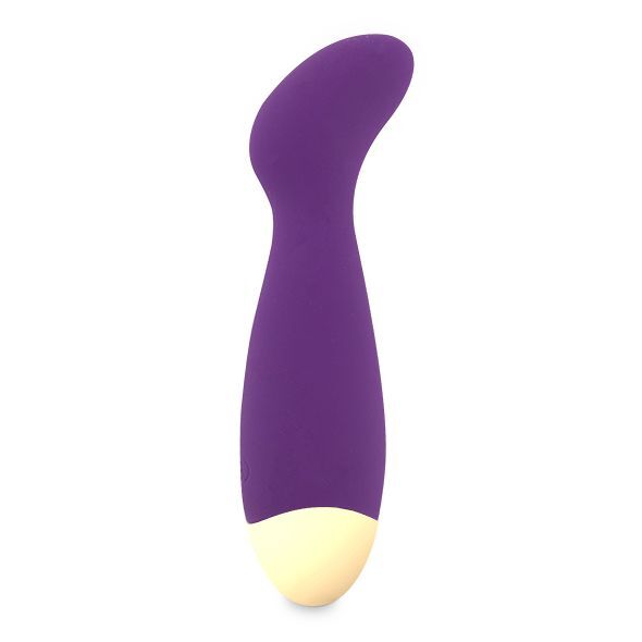 Вібромасажер для точки G Rianne S: Boa Mini Purple, 10 режимів роботи, медичний силікон, косметичка-чохо