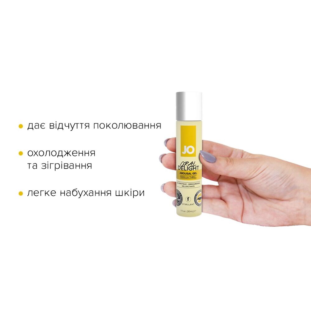 Гель для оральних пестощів System JO Oral Delight: Холодно-гарячі насолоди для вашого задоволення