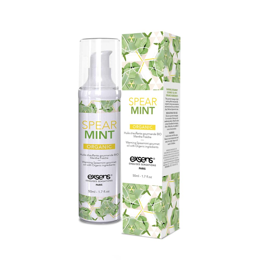Масажна олія EXSENS Organic Spear Mint: Розігріваючий Еліксир для Вашого Тіла
