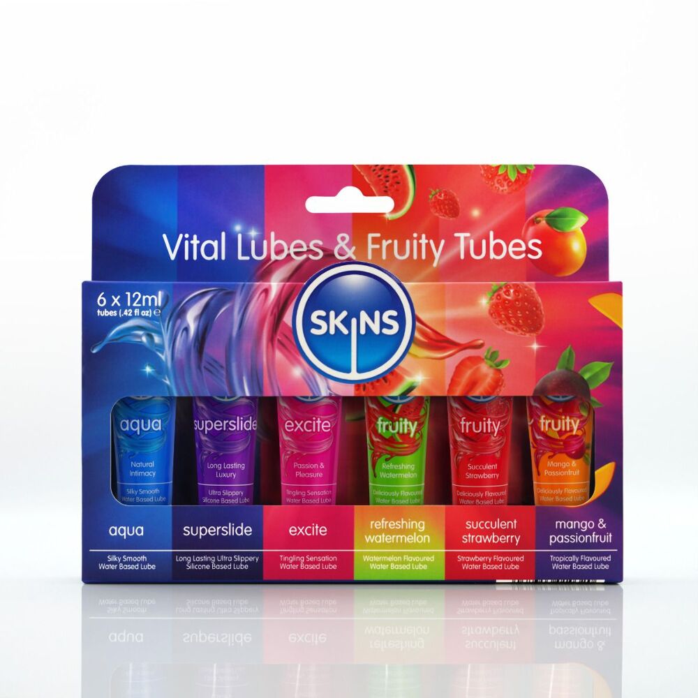 Набір лубрикантів Skins 12ml x 6 шт. — Ваш ідеальний партнер для інтимних моментів