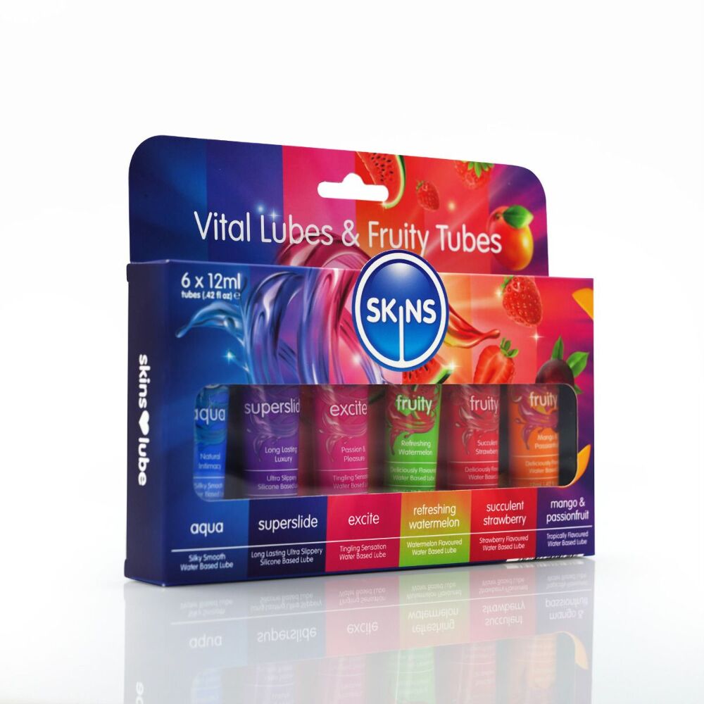 Набір лубрикантів Skins 12ml x 6 шт. — Ваш ідеальний партнер для інтимних моментів