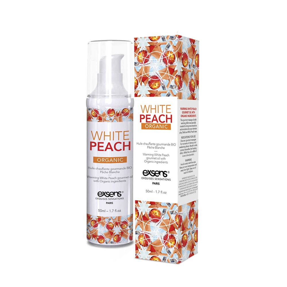 Насолода в кожній краплі: Масажна олія EXSENS Organic White Peach