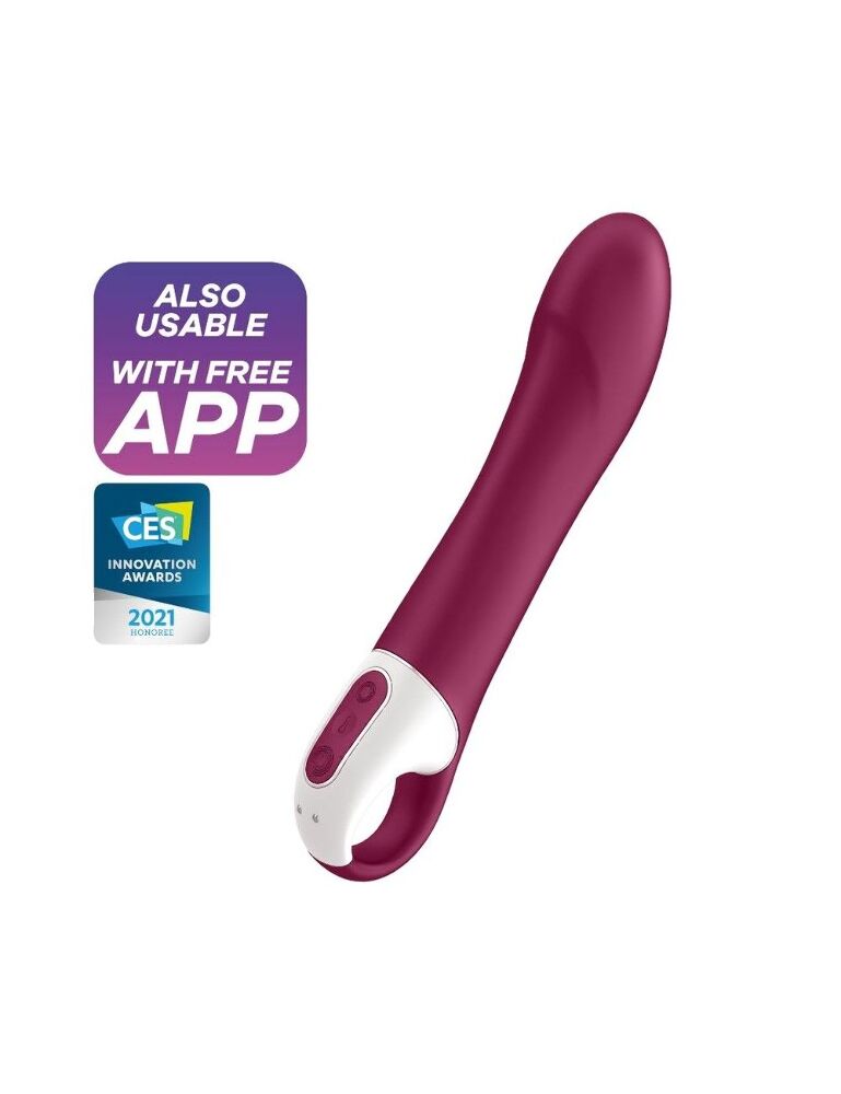 Смарт вібромасажер точки G Satisfyer Big Heat з функцією підігріву