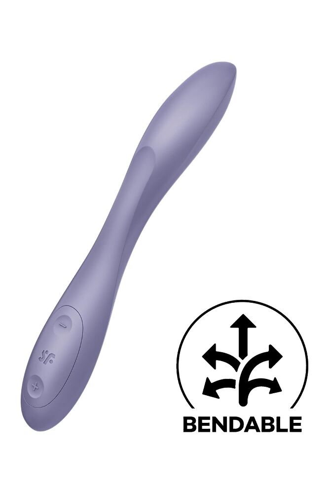 Універсальний вібромасажер Satisfyer G-Spot Flex 2, гнучкий стовбур із фіксацією положення