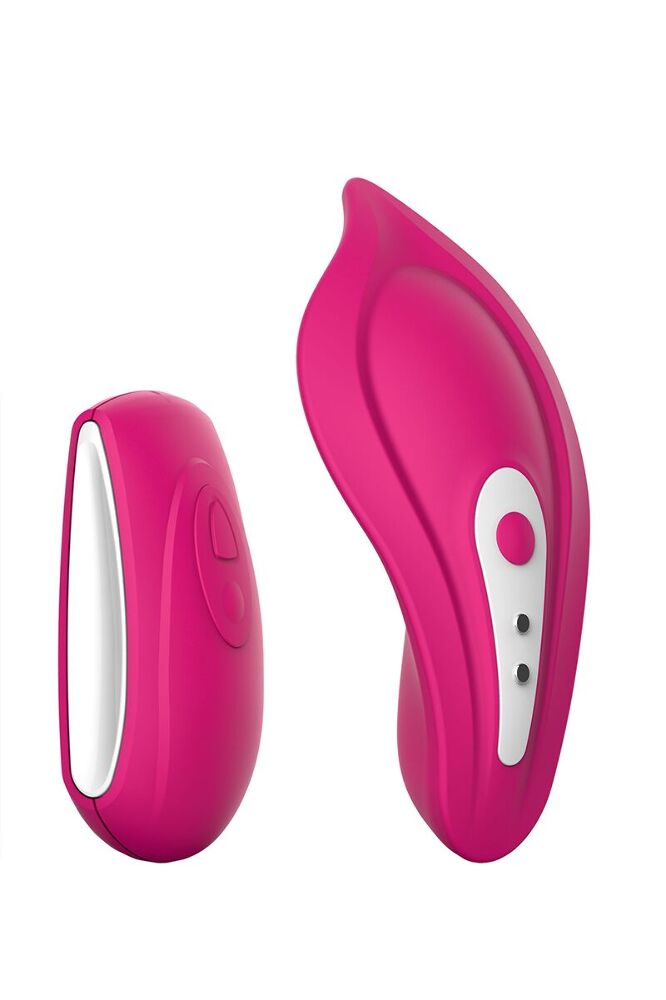 Вібратор у трусики Liebe Panty Vibe Recargable Cerise, нагрів до 39 °C, пульт, трусики S-M в комплекті