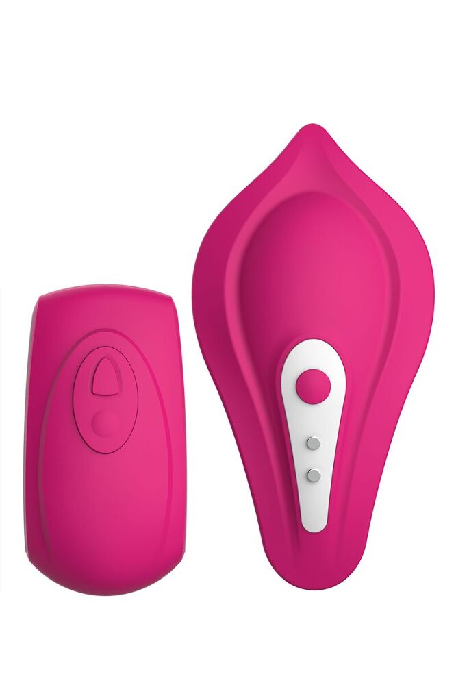 Вібратор у трусики Liebe Panty Vibe Recargable Cerise, нагрів до 39 °C, пульт, трусики S-M в комплекті