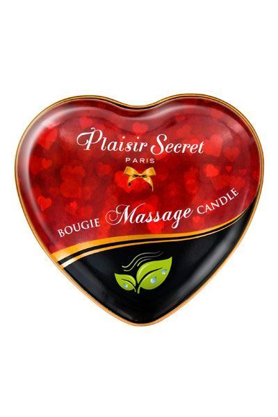 Масажна свічка серце Plaisirs Secrets Natural: Тепло та Ніжність для Вашого Тіла