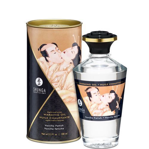 Розігрівальна олія Shunga Aphrodisiac Warming Oil – Ванільний Фетиш для Неперевершених Моментів