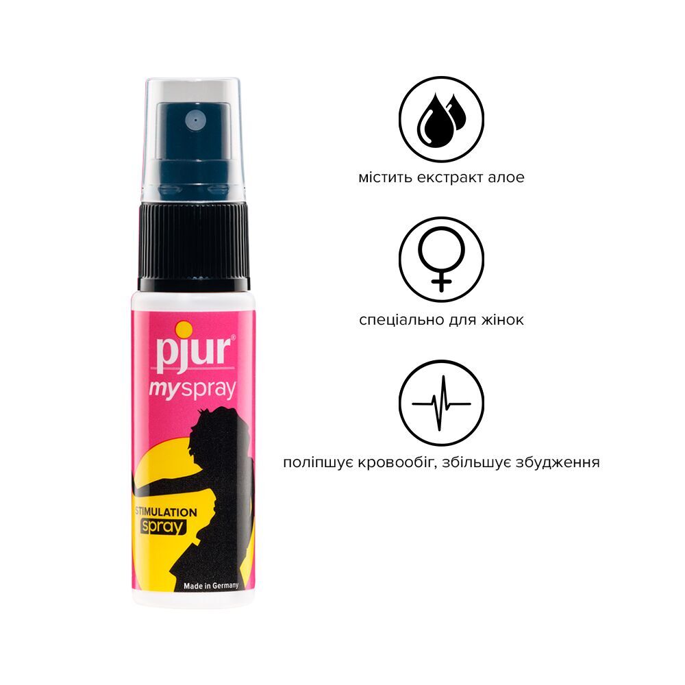Збуджуючий спрей pjur My Spray: Екстракт алое для неймовірних відчуттів