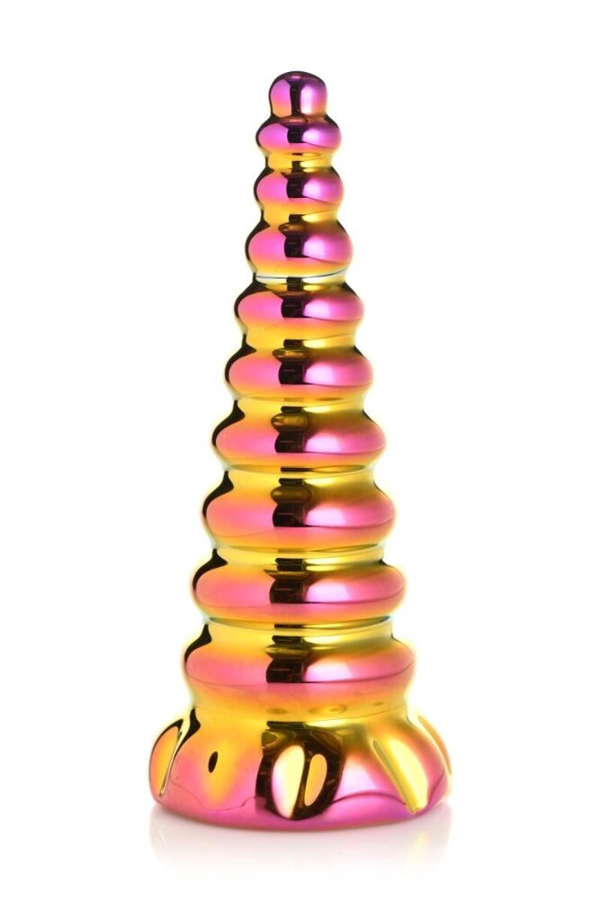 Фентезійний фалоімітатор Creature Cocks Twilight Rainbow Glass Dildo