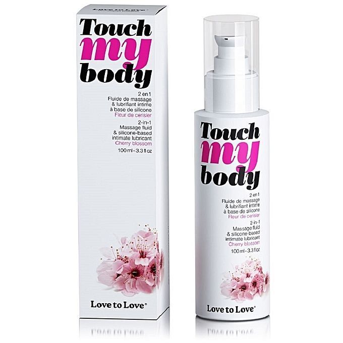 Зволожуючий масажний гель Love To Love TOUCH MY BODY з вишневим цвітом
