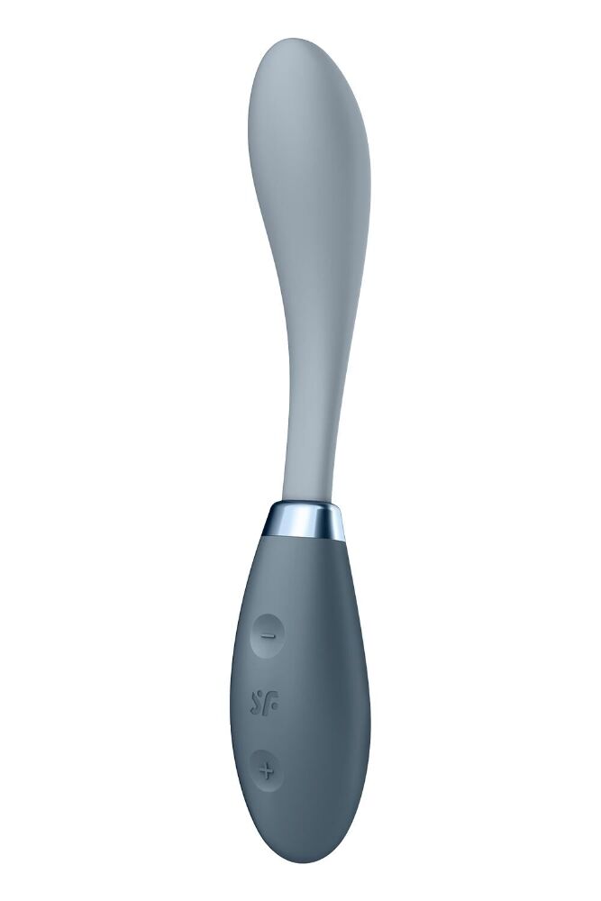 Вібромасажер Satisfyer G-Spot Flex 3 Grey, гнучкий стовбур із фіксацією положення