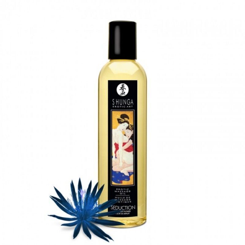 Масажна олія Shunga Seduction – Нічна Квітка для Неперевершеного Задоволення