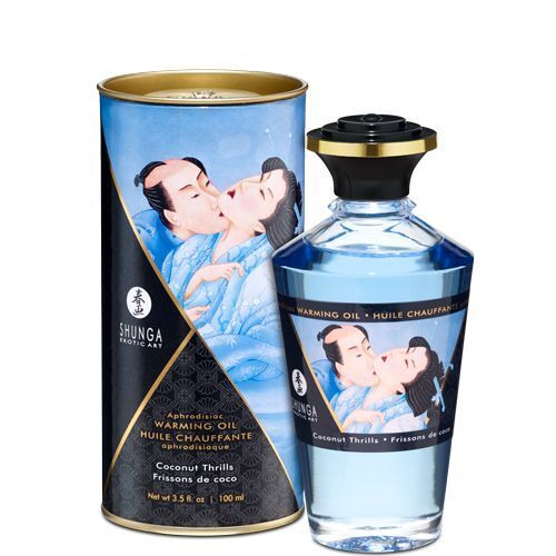 Розігрівальна олія Shunga Aphrodisiac Warming Oil – Кокосові Пристрасті для Неперевершених Моментів