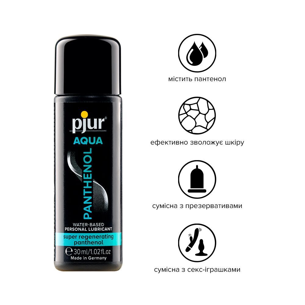 Змазка на водній основі pjur Aqua Panthenol, Обʼєм - 30мл