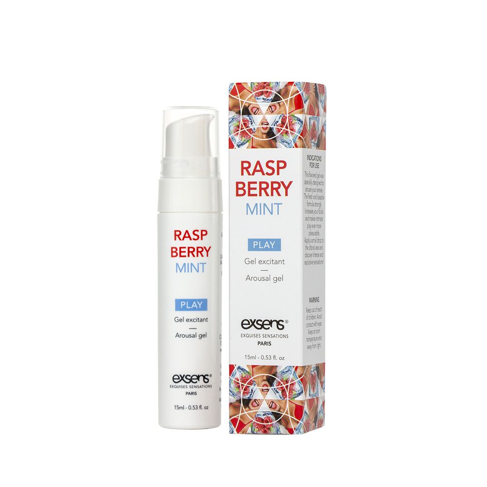 Стимулюючий гель EXSENS Kissable Raspberry Mint: Поцілунки з охолоджуючим ефектом
