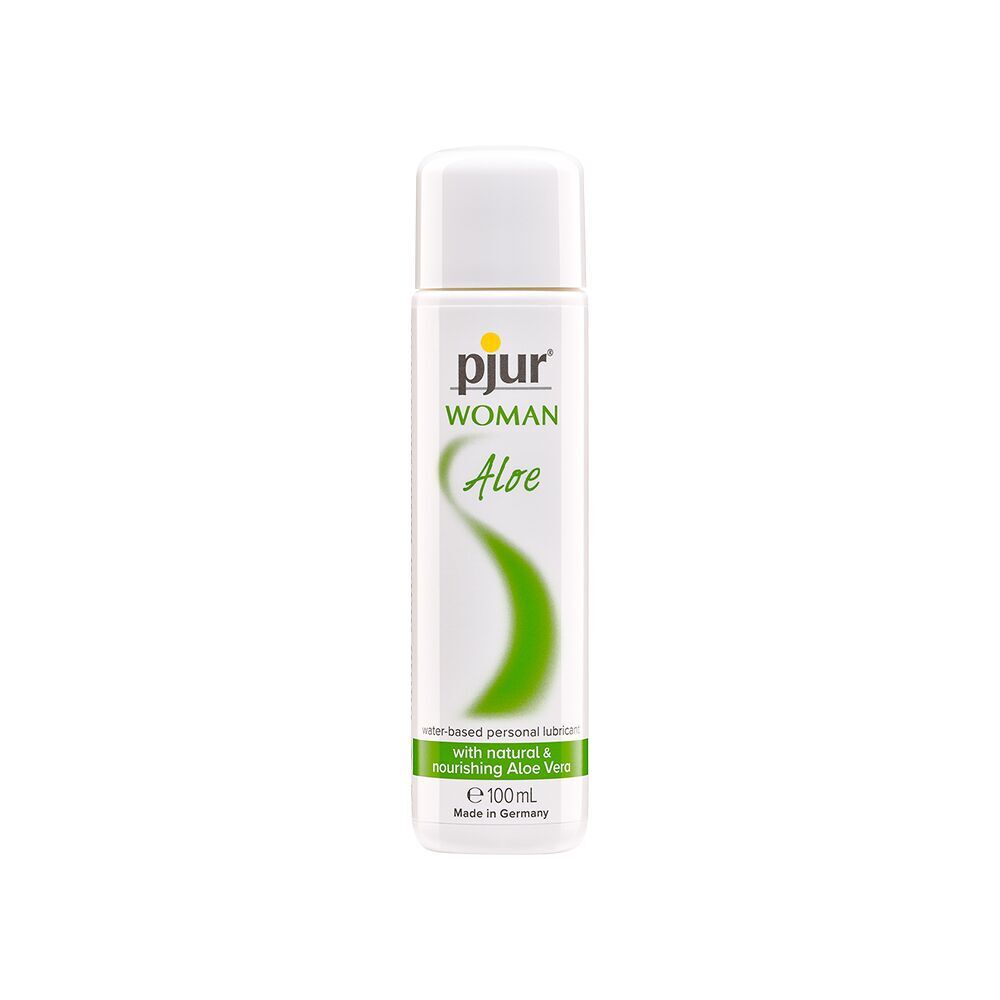 Лубрикант на водній основі pjur Woman Aloe з екстрактом алое, зволожувальний, без парабенів, Обʼєм - 100мл