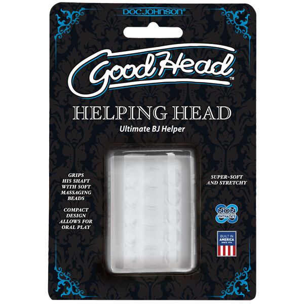 Мастурбатор Doc Johnson GoodHead - Helping Head ULTRASKYN, супер помічниця для мінету
