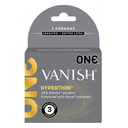 Презервативи ONE Vanish Hyperthin – ультратонкі (3 шт)
