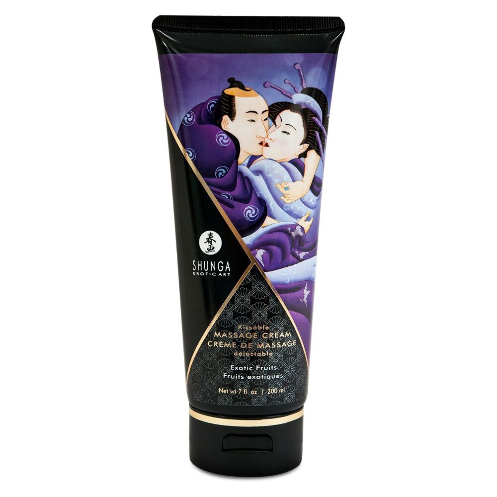 Солодкий дотик: Їстівний масажний крем Shunga Kissable Massage Cream – Exotic Fruits