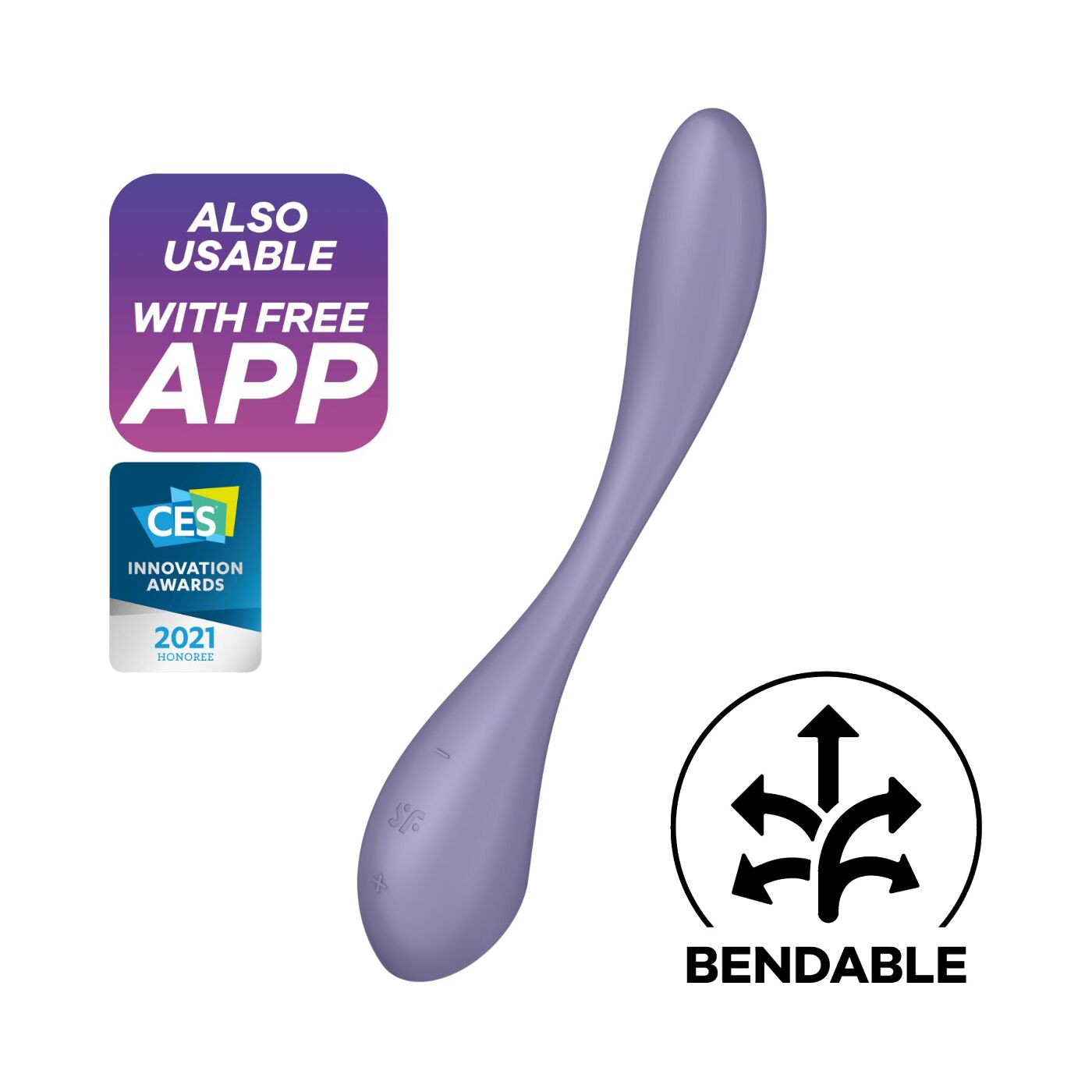 Універсальний смарт-вібромасажер Satisfyer G-Spot Flex 5+ Lilac