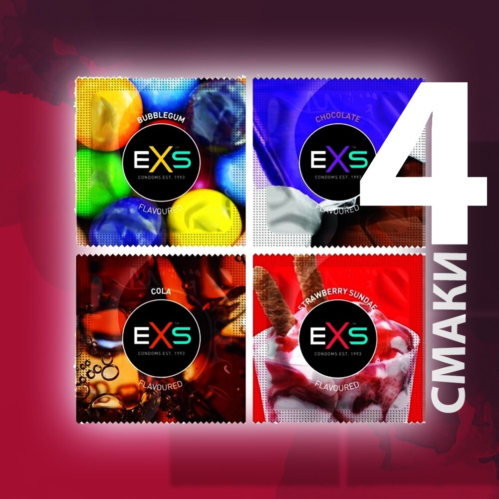 EXS Flavoured – ароматизований презерватив для орального та класичного сексу (1 шт)