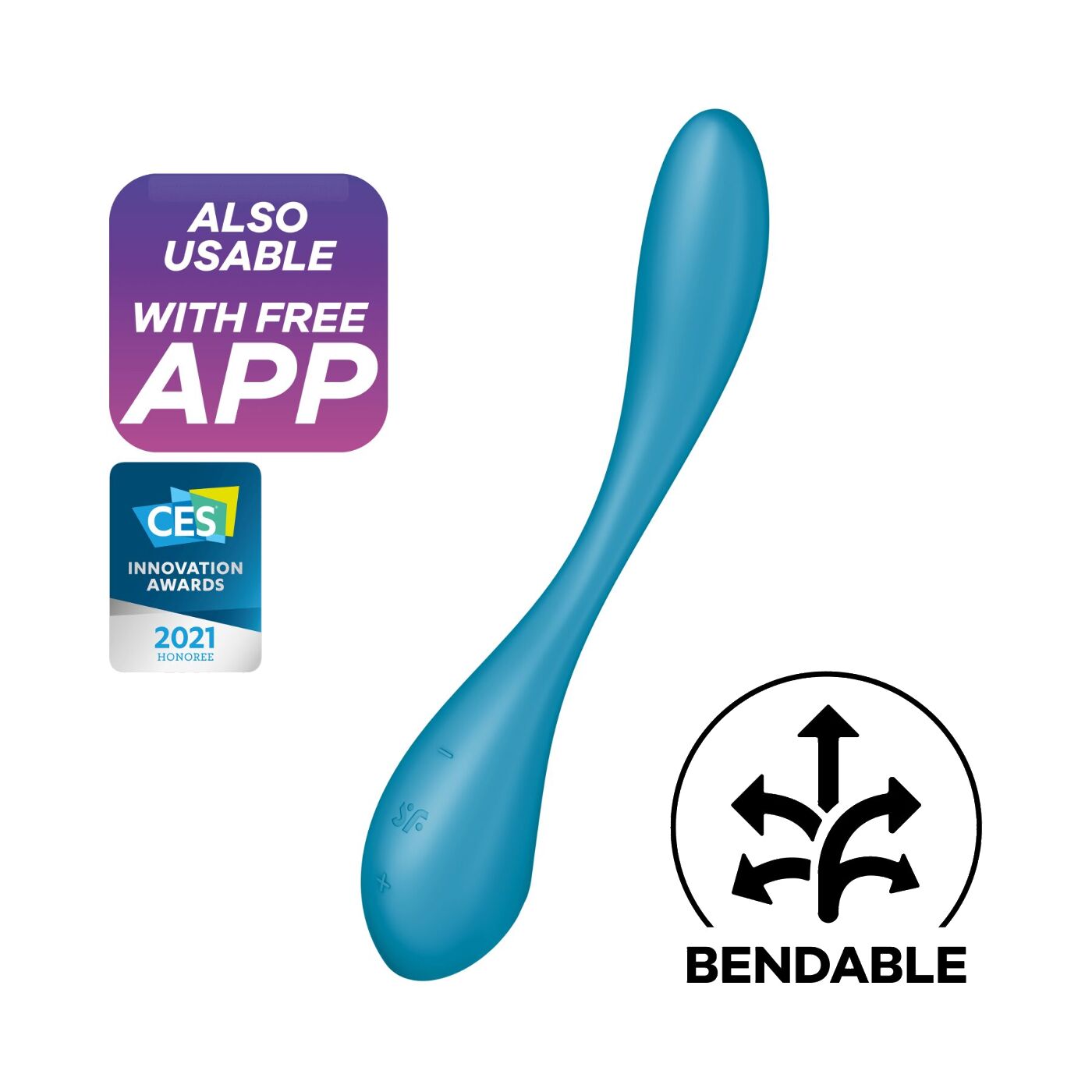 Універсальний смарт-вібромасажер Satisfyer G-Spot Flex 5+ Petrol