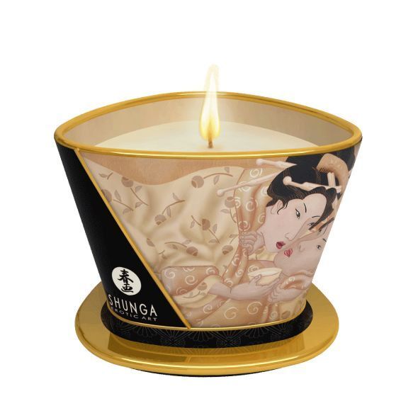 Масажна свічка Shunga Massage Candle – Ванільний Фетиш для Неперевершених Моментів