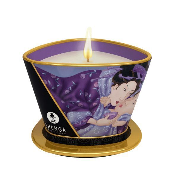 Масажна свічка Shunga Massage Candle – Екзотичні Фрукти для Неперевершених Моментів